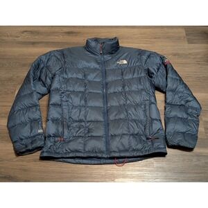 The North Face Summit Series 800 Fill Down Puffer Jacket Mens Large Navy Blue